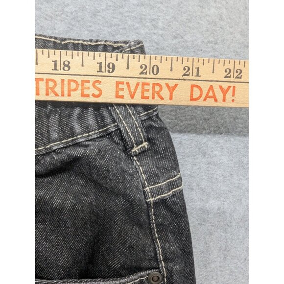 Duke Haband Jeans Mens 40 Black Gray Classic Fit Elastic Waist Zip Fly 059 - Picture 4 of 13